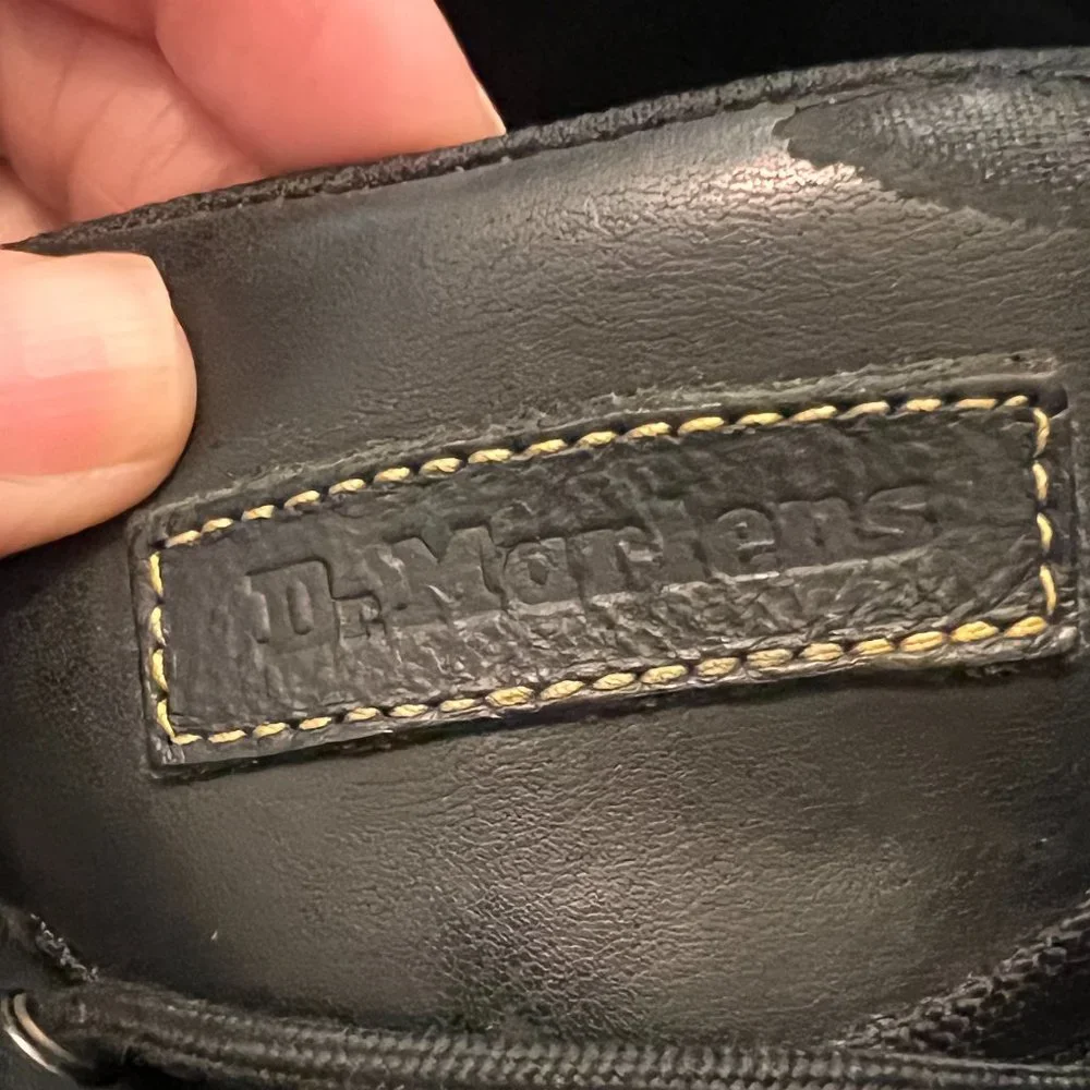 Dr Martens size 12 black leather boots NN29 7SW